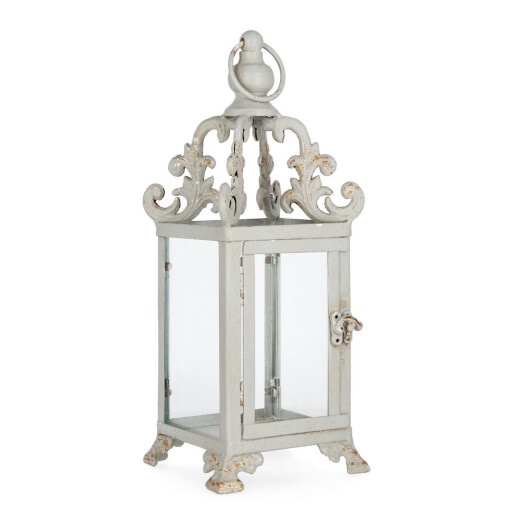 Felinar metal gri vintage Eris 14x14x37h