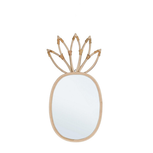 Oglinda perete ratan natur Mozambico Ananas 26x1,5x54h