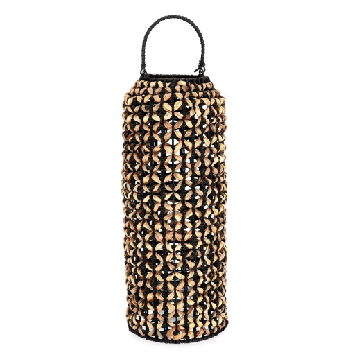 Felinar natur negru Guatemala Ø24x60h