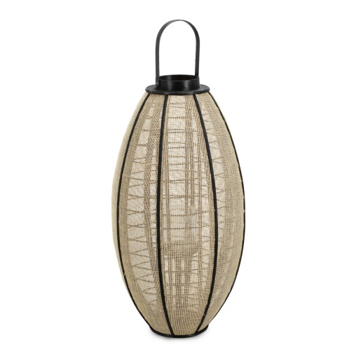 Felinar natur negru Hamir Ø40x79h