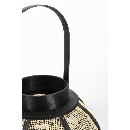 Felinar natur negru Hamir Ø33x61,5h