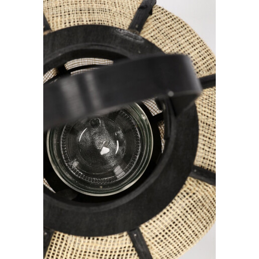 Felinar natur negru Hamir Ø33x61,5h