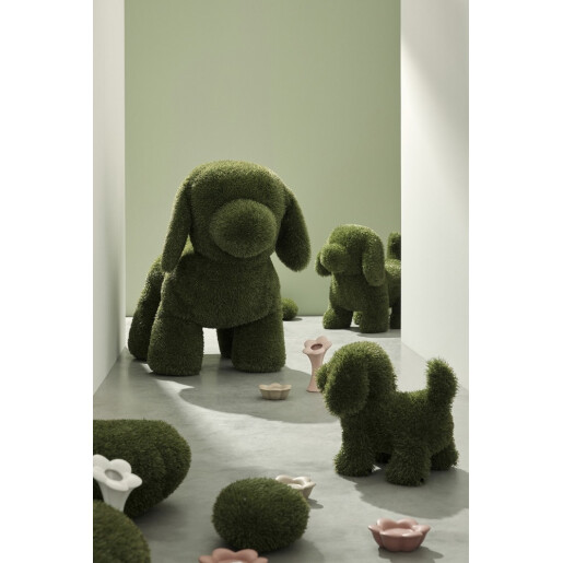 Figurina Catelus iarba artificiala verde 80x45x73h