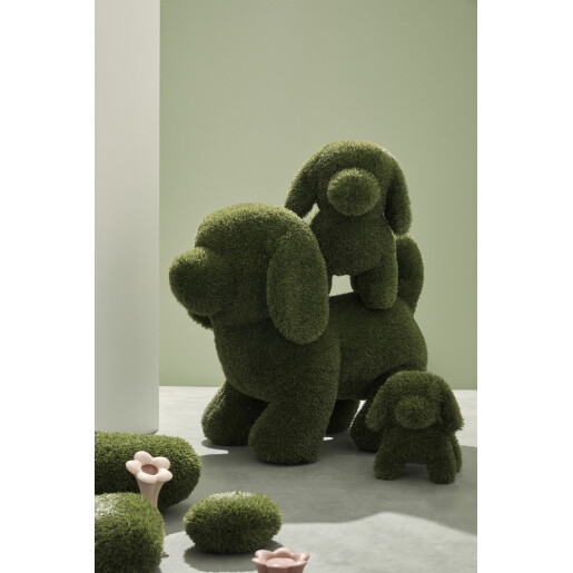 Figurina Catelus iarba artificiala verde 100x50x88h