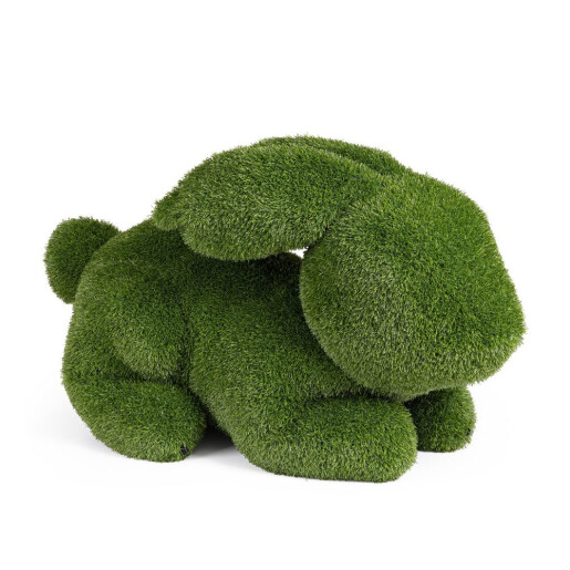Figurina Iepuras iarba artificiala verde 110x55x70h