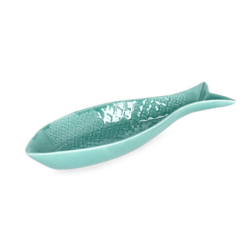 Platou portelan albastru Fish 28x9.2x3.3 cm