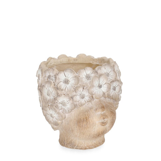 Ghiveci flori ceramica maro Fetita Ø22x21,5h