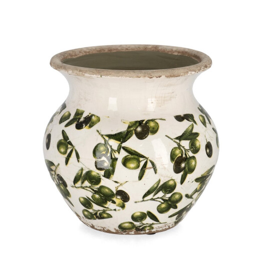 Vaza flori portelan multicolor Masline Ø19x18,5h