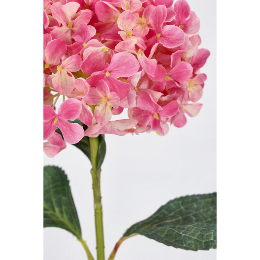 Set 12 Hortensii artificiale roz verzi 30x25x67 cm