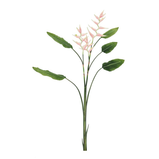 Set 4 plante artificiale verzi roz 43x12x172 cm