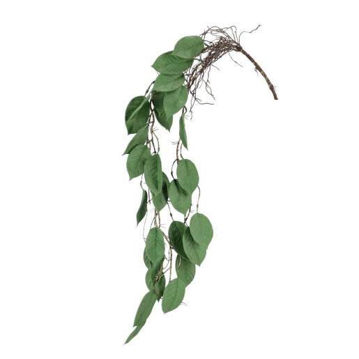 Set 3 crengute artificiale Frunze verzi 110h