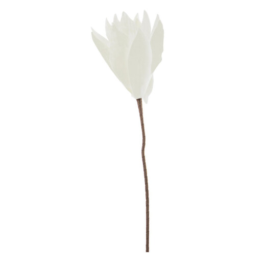 Set 12 flori artificiale albe maro 30x74h