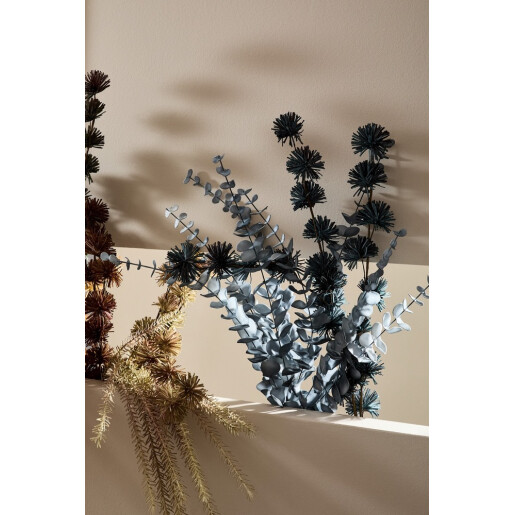 Set 3 crengute Eucalipt artificial albastru 60x119h