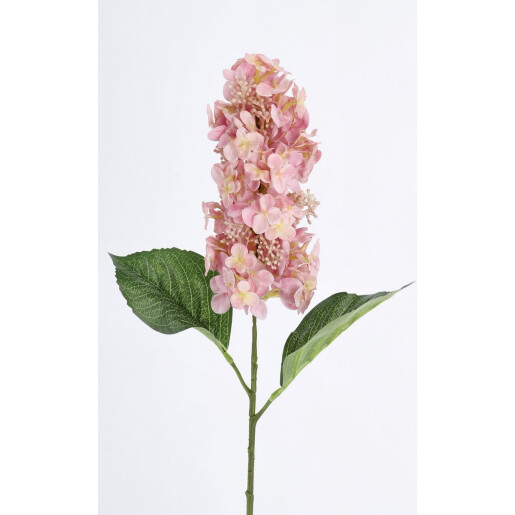 Set 12 Hortensii artificiale roz verzi Ø22x64h