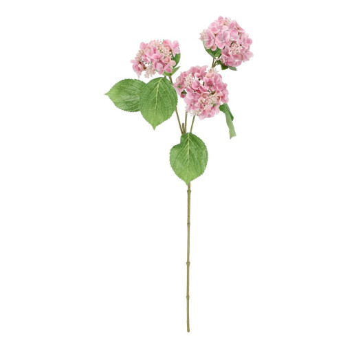 Set 3 Hortensii artificiale roz verzi 29x29x82h