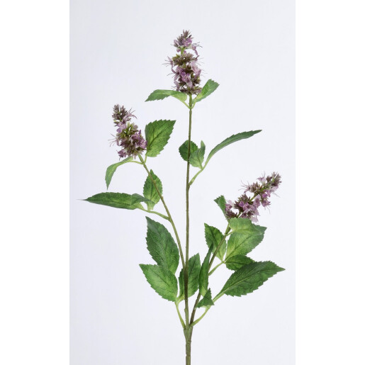 Set 24 flori artificiale violet verzi Patchouli 16x8x74h