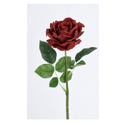 Set 3 Trandafiri artificiali rosii verzi Ø10x43h