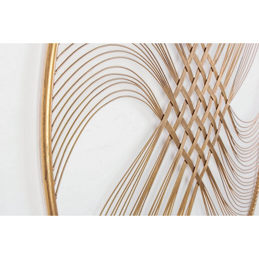 Decoratiune perete otel auriu Zaira 90x1.8 cm