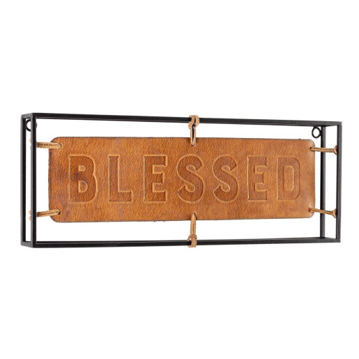 Decoratiune perete Blessed 45.5x3.8x16 cm