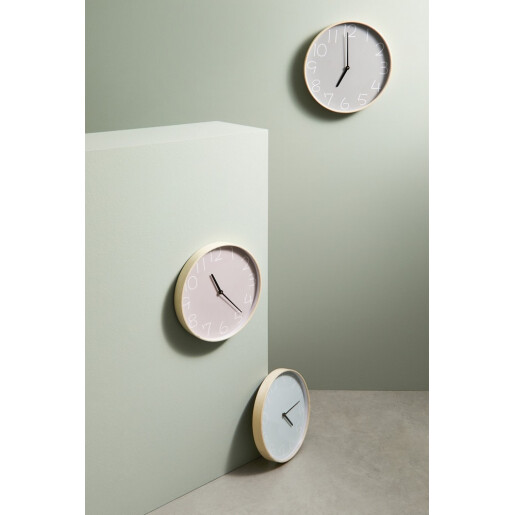 Ceas perete gri natur Lorens Ø40,8x4,8 cm