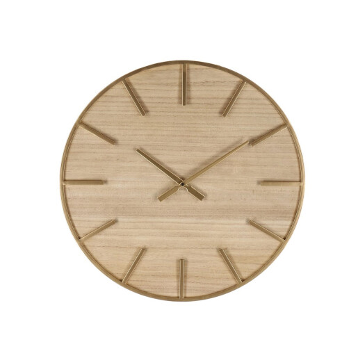 Ceas perete natur auriu Kylan 60x4.5 cm