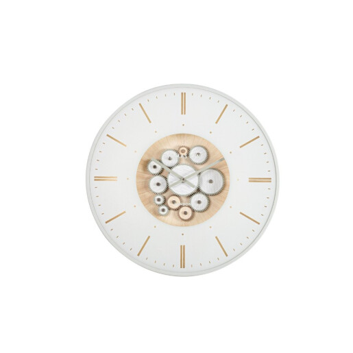 Ceas perete alb natur Industry Ø53x6h