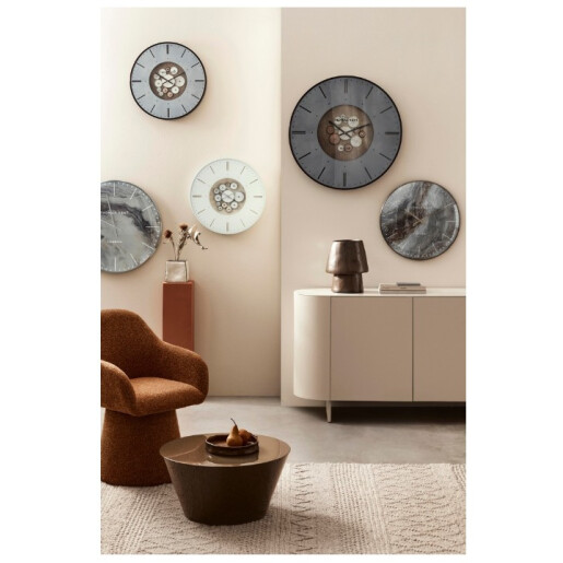 Ceas perete metal multicolor Industry Ø74x6h