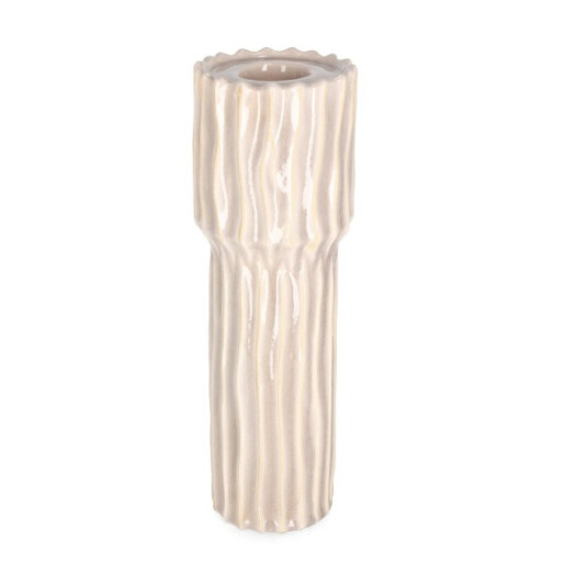 Sfesnic lumanare ceramica roz Yiku Ø10,5x31,5h