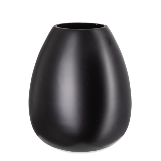 Vaza flori metal negru Mythri Ø20x24h