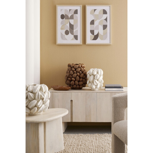 Bol decorativ ceramica maro Pigna 34x12,5x5,5h