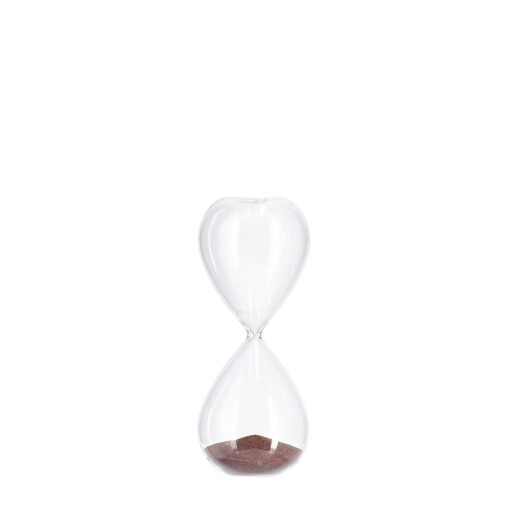 Clepsidra decorativa sticla nisip maro Kronos Ø8,3x20,3h