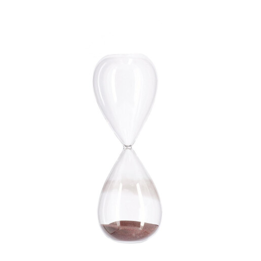 Clepsidra decorativa sticla nisip maro Kronos Ø10x29h