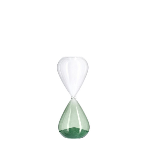 Clepsidra decorativa sticla verde Kronos Ø8,3x20,3h