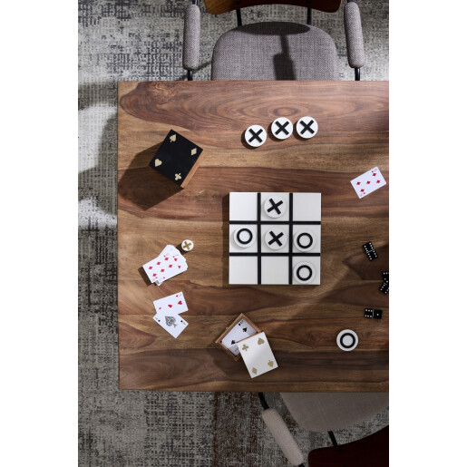 Set carti joc in cutie lemn polirasina Fortune 11,8x10,4x7,5h