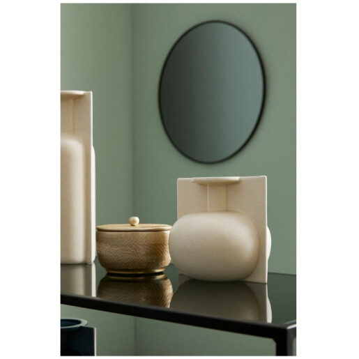 Lumanare ambientala in borcan aluminiu auriu Clamp Ø16x11h