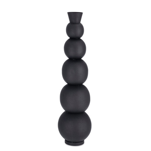 Vaza flori metal negru Ridhi Ø20x76h