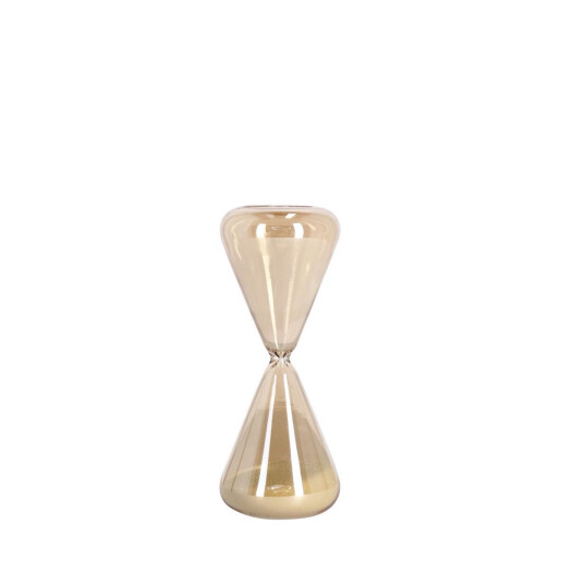 Clepsidra decorativa sticla nisip alb Kronos Ø6x15,3h