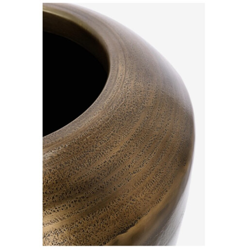 Vaza flori aluminiu auriu Nadu Ø53x89h