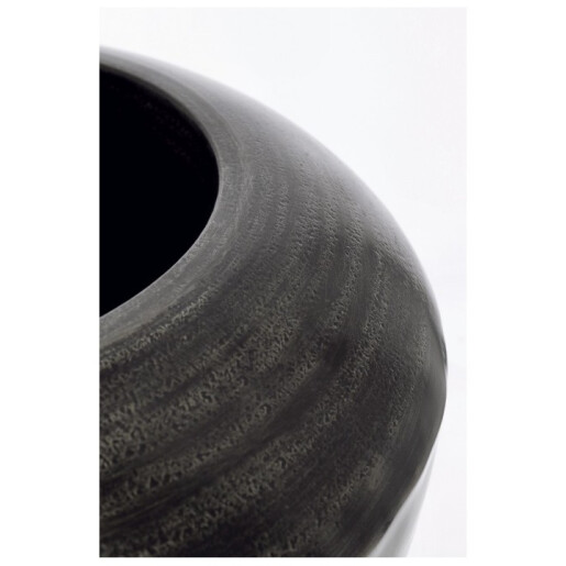 Vaza flori aluminiu negru Nadu Ø50x50h