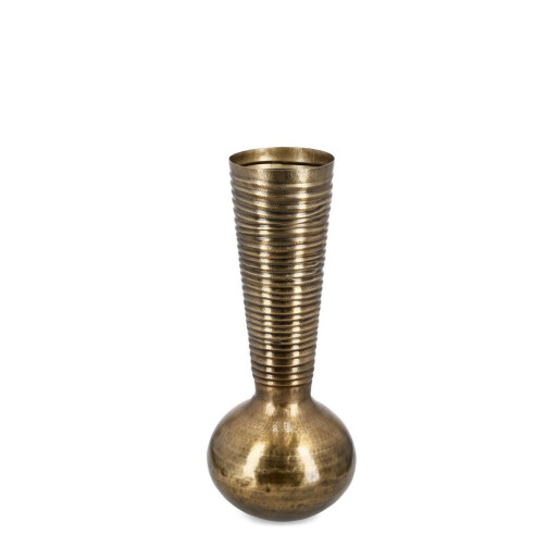 Vaza flori aluminiu auriu Noida Ø34x83h