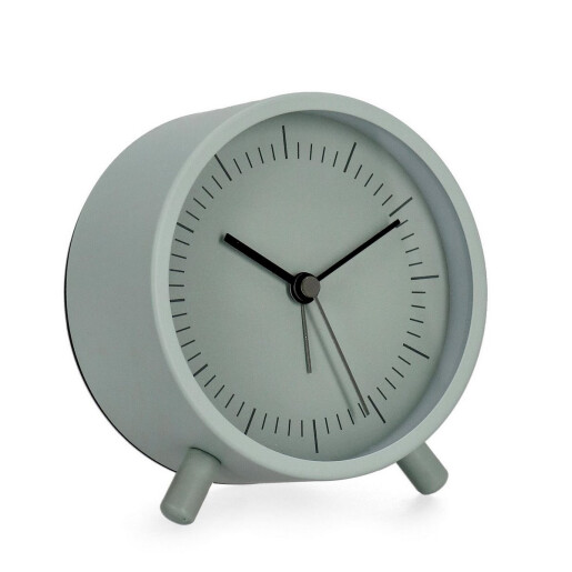 Ceas masa metal verde negru Kaled Ø10,8x5,5x12h