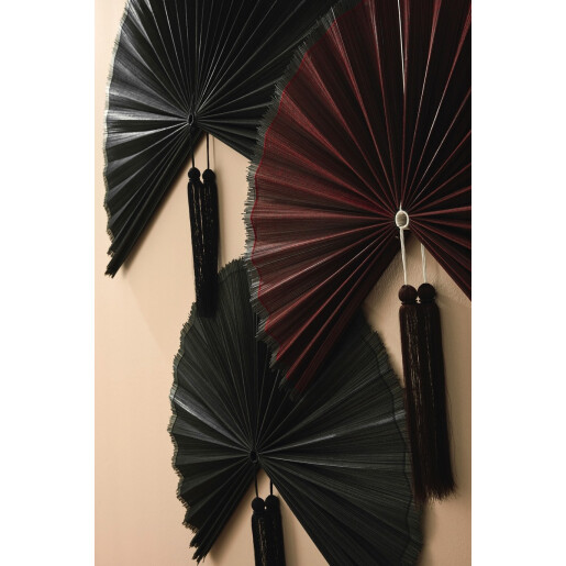 Evantai decorativ bambus negru Nanka 39x81x4h