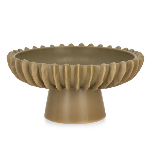 Bol decorativ ceramica taupe Eldar Ø26x13,5h