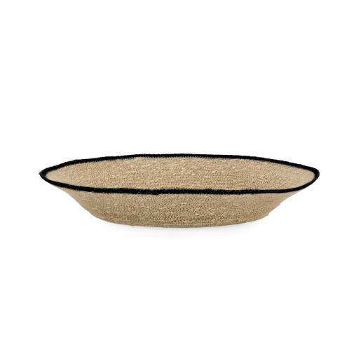 Bol decorativ zambila apa natur negru Lanh Ø51x9h