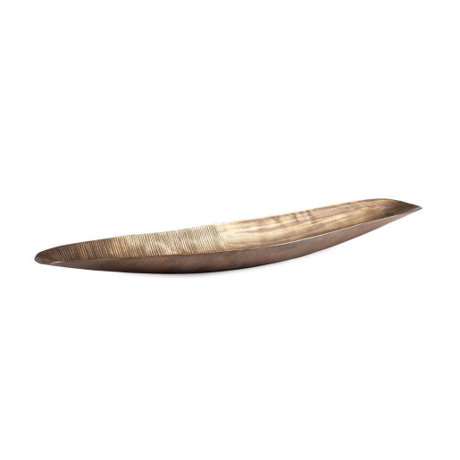 Tava decorativa aluminiu auriu Reel 68x16,5x5h