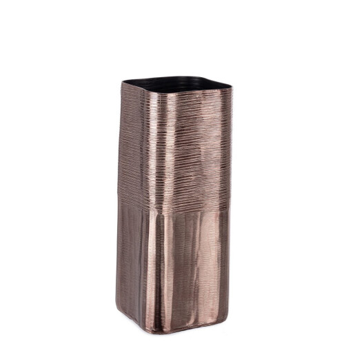 Vaza decorativa aluminiu bronz Reel 13,5x13,5x31,5h
