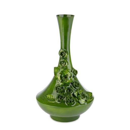 Vaza flori otel verde Meknes Ø19x34h