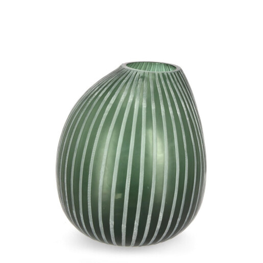 Vaza sticla verde Mattala Ø27x28h