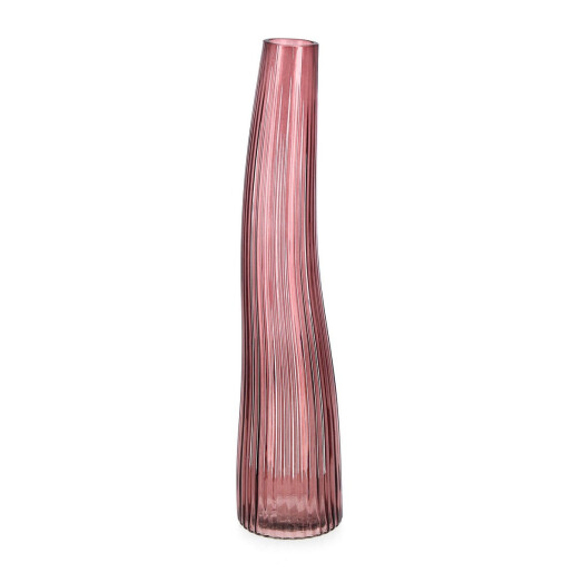 Vaza flori sticla bordeaux Haldys Ø10x46h