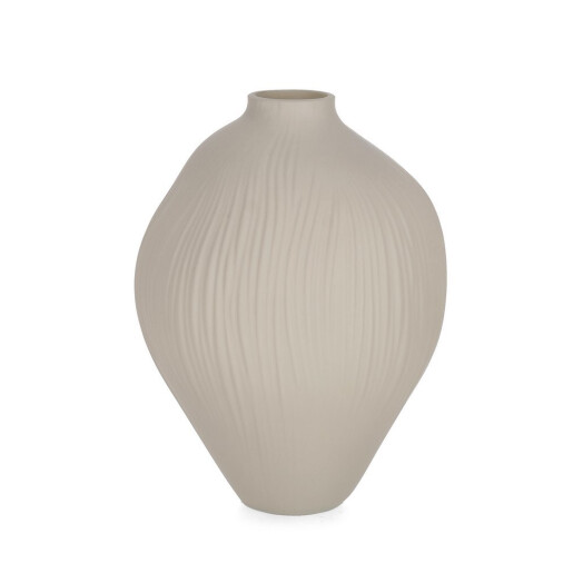 Vaza flori sticla bej Lyder Ø17x22h